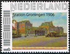 year=2015 ??, Dutch personalized stamp with Groningen station